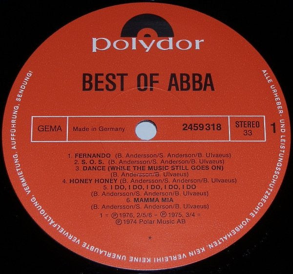 ABBA : The Best Of ABBA (LP, Comp, RE)