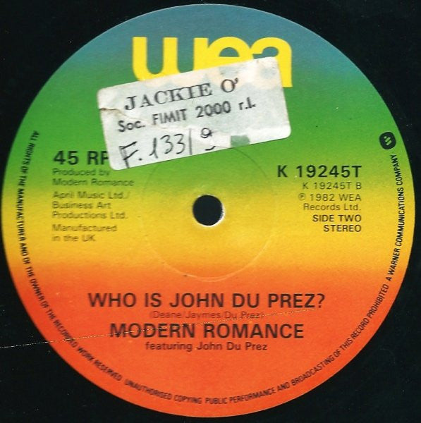 Modern Romance Featuring John Du Prez : Cherry Pink And Apple Blossom White (Remix) (12", Single)