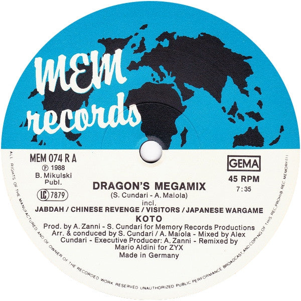 Koto : Dragon's Megamix (12")