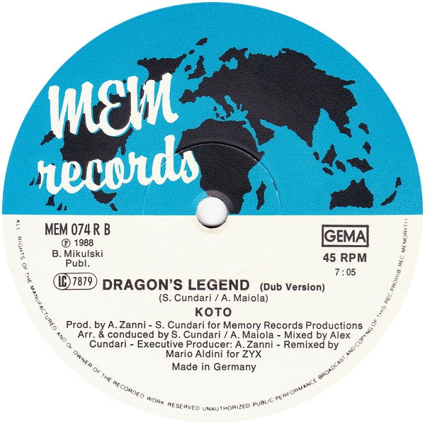 Koto : Dragon's Megamix (12")