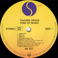 Talking Heads : Fear Of Music (LP, Album, RP, Emb)