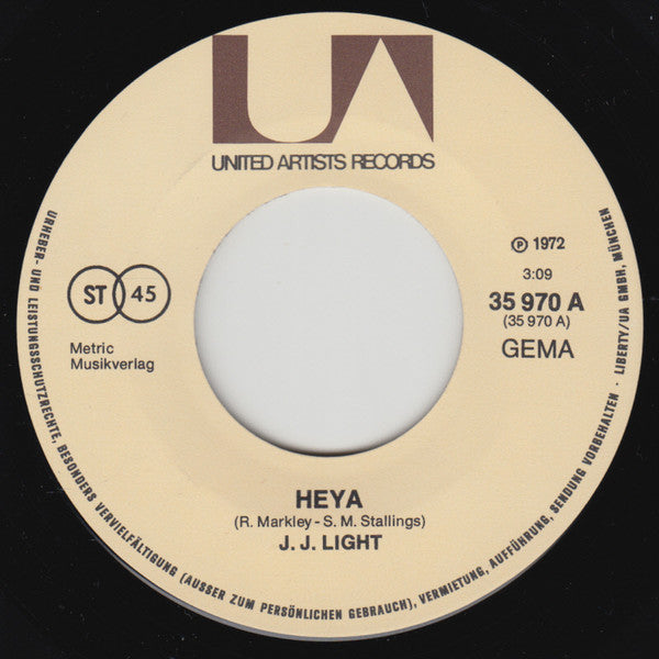 J. J. Light : Heya / Kent State (7", Single)
