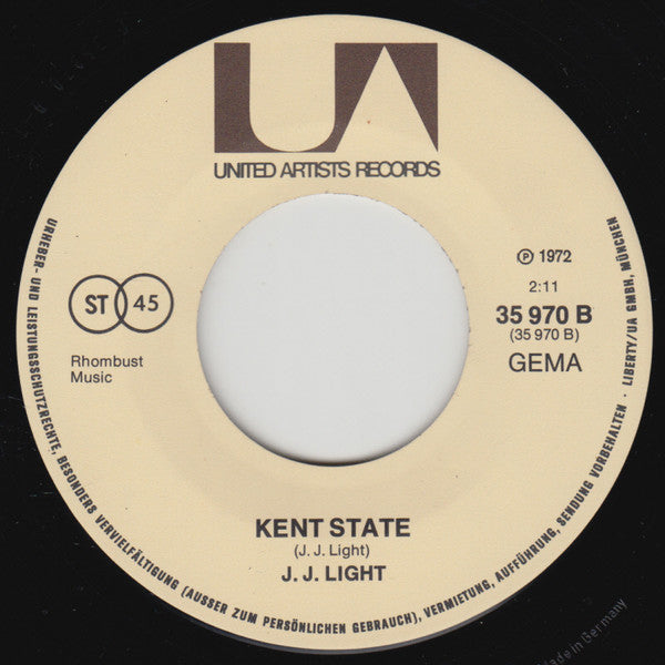 J. J. Light : Heya / Kent State (7", Single)