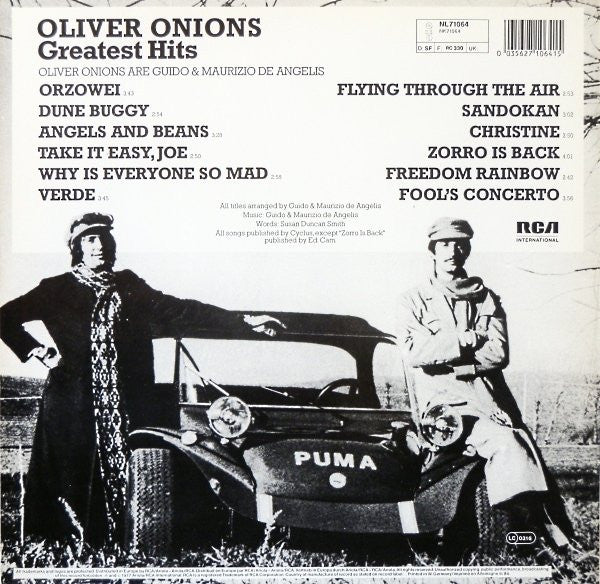 Oliver Onions : Greatest Hits (LP, Comp, RE)