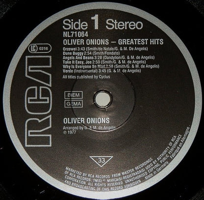 Oliver Onions : Greatest Hits (LP, Comp, RE)