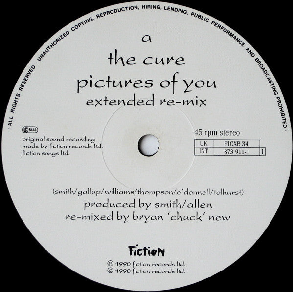 The Cure : Pictures Of You (12", Single)