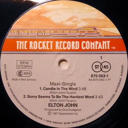 Elton John : Candle In The Wind (12", Maxi)