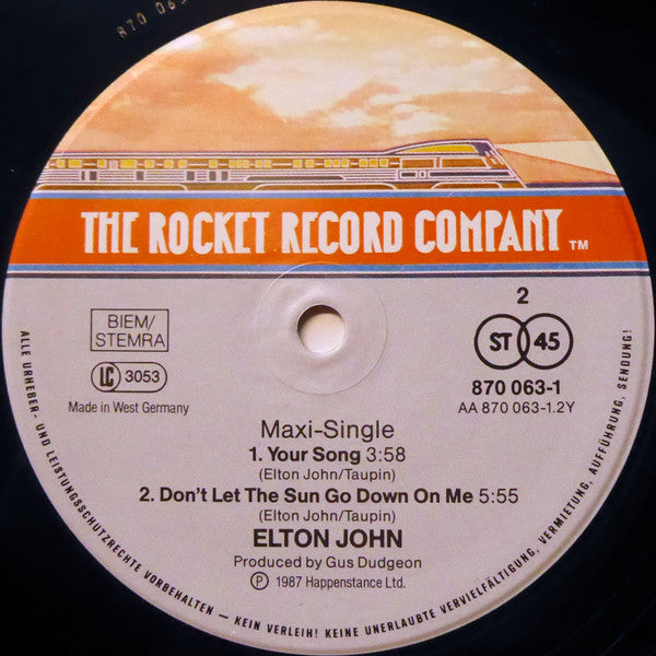 Elton John : Candle In The Wind (12", Maxi)