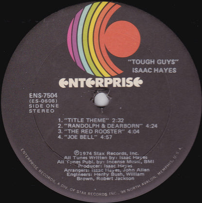 Isaac Hayes : Tough Guys (Music From The Soundtrack Of The Paramount Release 'Three Tough Guys') (LP, Album, Gat)