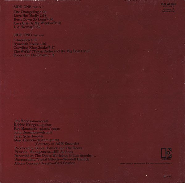 Doors* : L.A. Woman (LP, Album, RE)