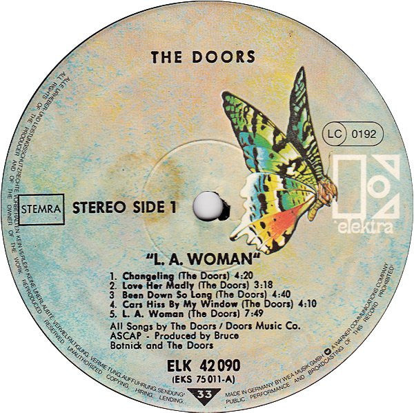 Doors* : L.A. Woman (LP, Album, RE)