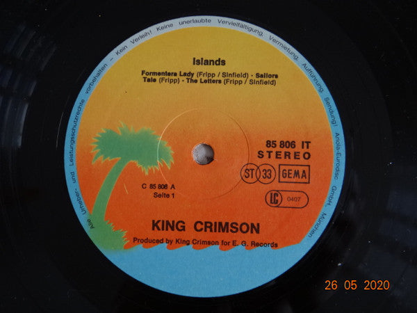 King Crimson : Islands (LP, Album, RE)