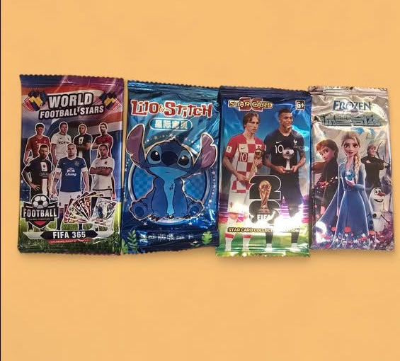 🎁 2x Frozen, Stitch of Football Packs – Voor de kleine verzamelaars!