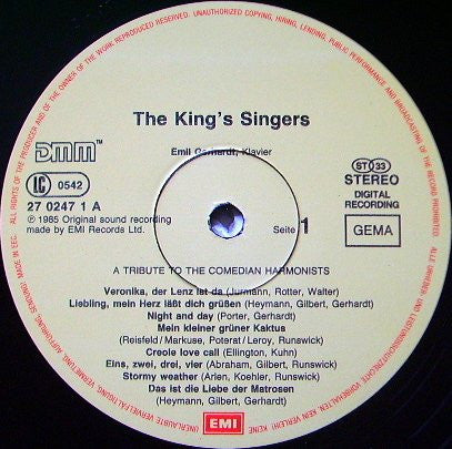 The King's Singers : A Tribute To The Comedian Harmonists (LP, Comp)