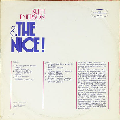 Keith Emerson & The Nice : Keith Emerson & The Nice! (LP, Album, Comp, Blu)