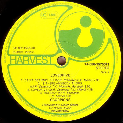 Scorpions : Lovedrive (LP, Album, RE)