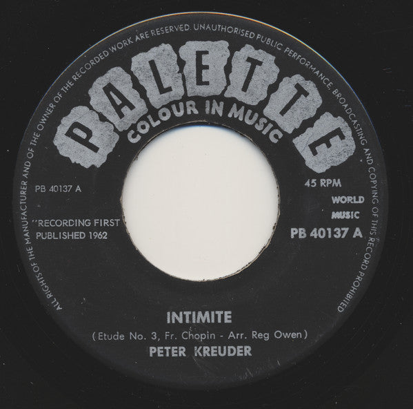 Peter Kreuder : Intimite (7", Single)