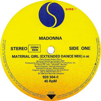 Madonna : Material Girl (Jellybean Dance Remix) / Pretender (12", Maxi)