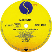 Madonna : Material Girl (Jellybean Dance Remix) / Pretender (12", Maxi)