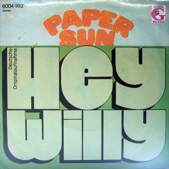 Paper Sun : Hey Willy (7", Single)