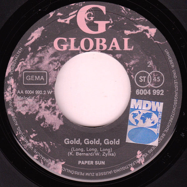 Paper Sun : Hey Willy (7", Single)
