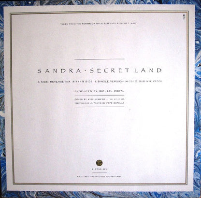 Sandra : Secret Land (Extended Single-Version) (12", Maxi)