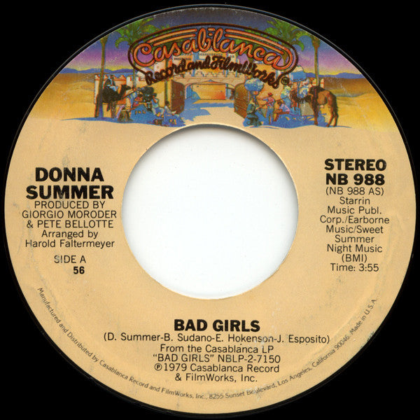 Donna Summer : Bad Girls (7", Single, 56)