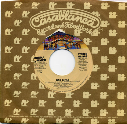 Donna Summer : Bad Girls (7", Single, 56)