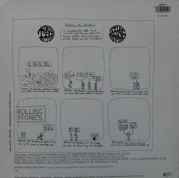 The Rolling Stones : Between The Buttons (LP, Album, RE)