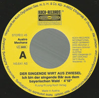 Der Singende Wirt Aus Zwiesel : Ich Bin Der Singende Bär Aus Dem Bayerischen Wald (7", Single)