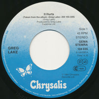 Greg Lake : It Hurts / Retribution Drive (7", Single)