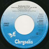 Greg Lake : It Hurts / Retribution Drive (7", Single)