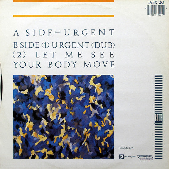 Shannon : Urgent (12", Single)