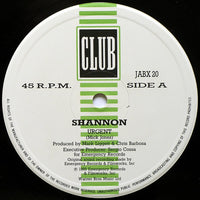 Shannon : Urgent (12", Single)
