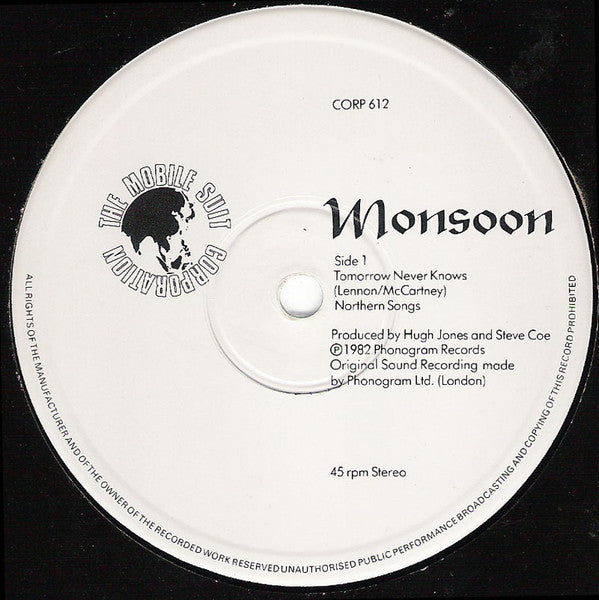 Monsoon : Tomorrow Never Knows (12")