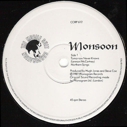 Monsoon : Tomorrow Never Knows (12")