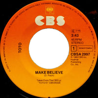 Toto : Make Believe (7", Single)