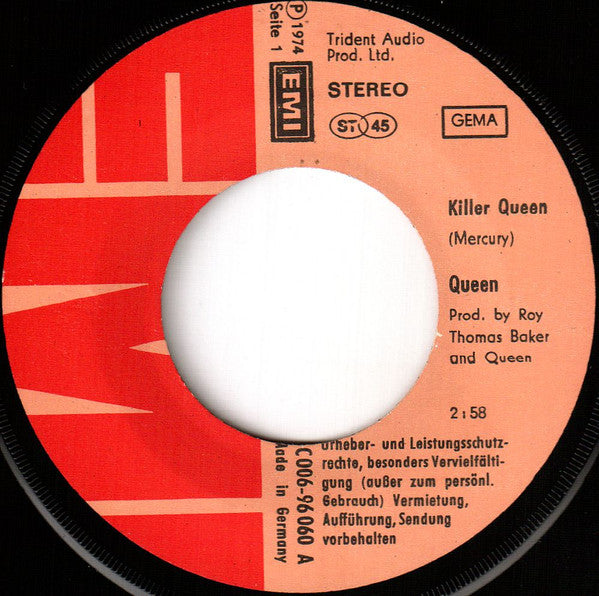 Queen : Killer Queen (7", Single, 2nd)