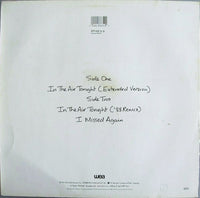 Phil Collins : In The Air Tonight (88' Remix) And (Extended Version) (12", Maxi, Rec)