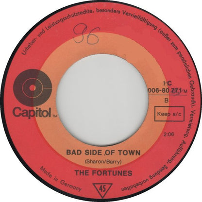 The Fortunes : Here Comes That Rainy Day Feeling Again (7", Single)