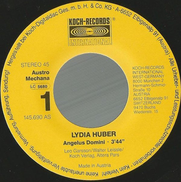 Lydia Huber : Angelus Domini (7", Single)