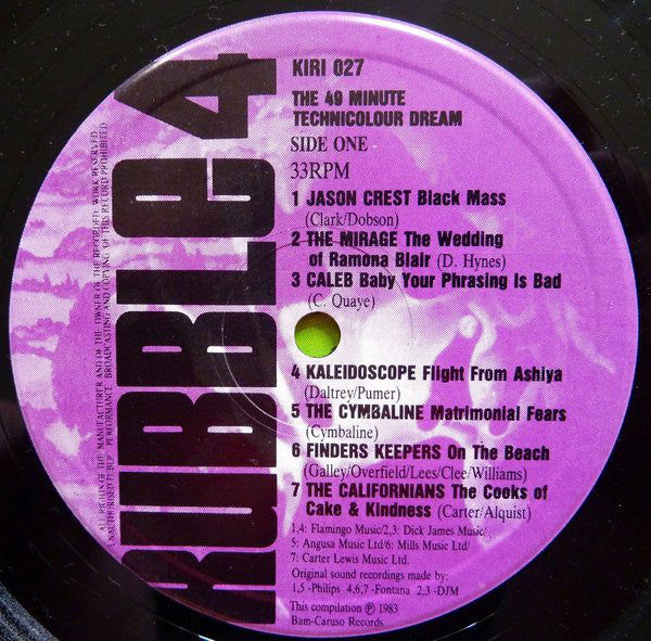 Various : The 49 Minute Technicolour Dream (LP, Comp)