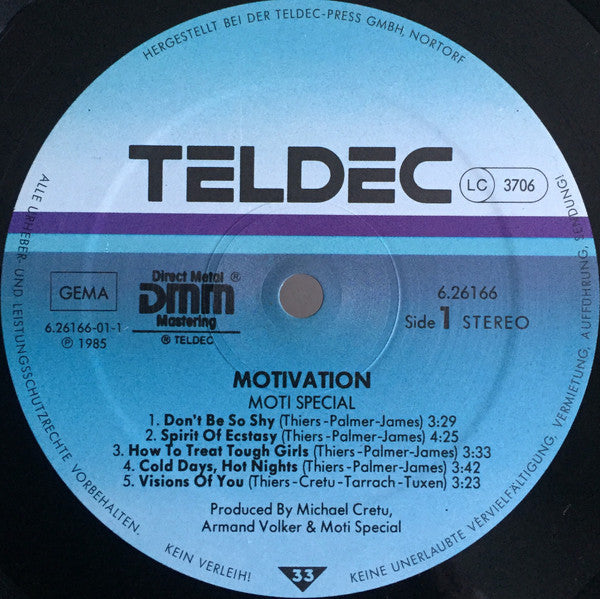 Moti Special : Motivation (LP, Album)