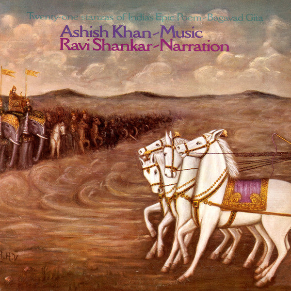 Aashish Khan, Ravi Shankar : Song Of God - Bagavad Gita  (LP, Album, RE, Gat)