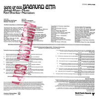 Aashish Khan, Ravi Shankar : Song Of God - Bagavad Gita  (LP, Album, RE, Gat)