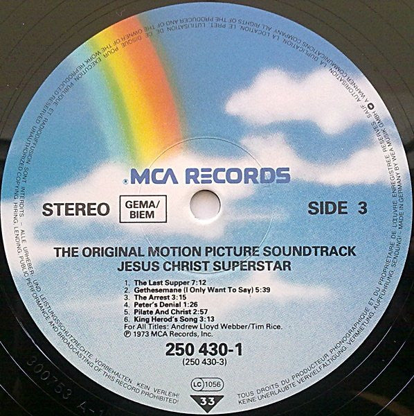 Various : Jesus Christ Superstar (The Original Motion Picture Sound Track Album) (2xLP, Album, RE)