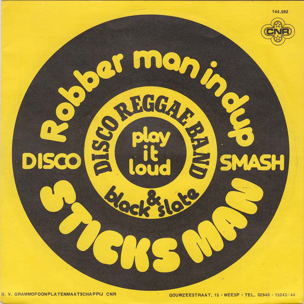 Disco Reggae Band* & Black Slate : Sticks Man (7", Single)