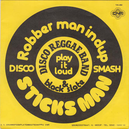 Disco Reggae Band* & Black Slate : Sticks Man (7", Single)