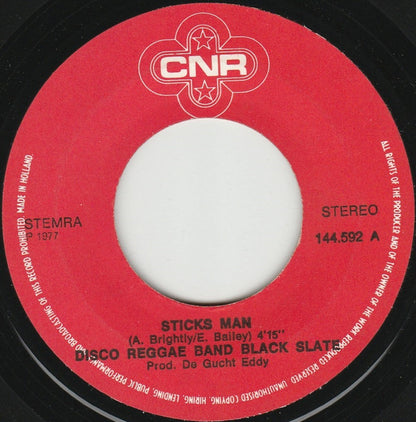 Disco Reggae Band* & Black Slate : Sticks Man (7", Single)