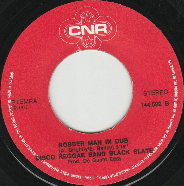 Disco Reggae Band* & Black Slate : Sticks Man (7", Single)